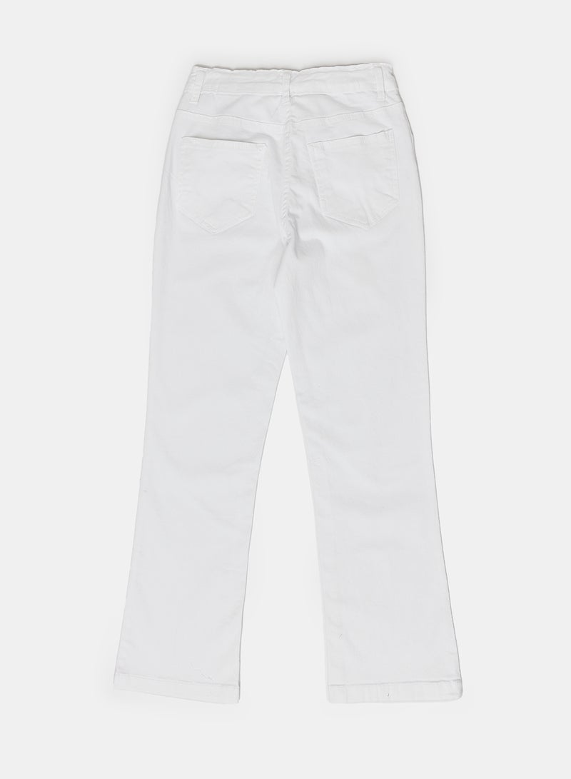 giggles W.PANTS white Junior Girls - Image 2