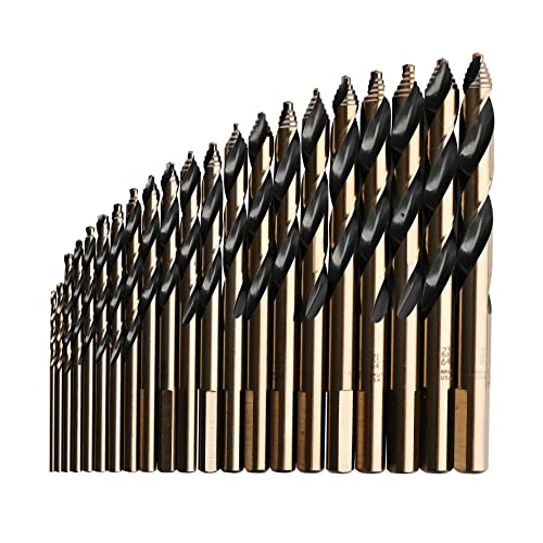 KnKut 21 Piece Mechanics Length Step Point Drill Bit Set 1/16"-3/8" by 64ths - Image 4