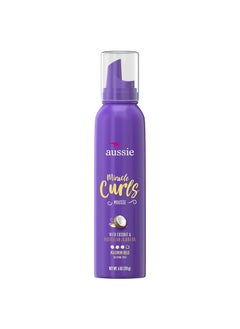 Aussie Aussie Miracle Curls Styling Mousse With Coconut & Australian Jojoba Oil 6.0 Ounce, 6 Ounces 