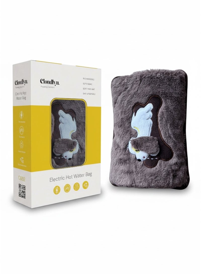 Cloudlyn dual comfort electric rechargeable heating water bags for pain relief warming hand and relieve muscle aches and back pains with hand warmer dog - Image 1