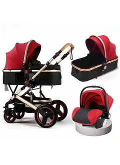 DEHKAH A luxurious, multi-functional stroller that includes a carrycot and an infant car seat, giving it a modern and luxurious look.  - Image 2