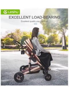 DEHKAH A luxurious, multi-functional stroller that includes a carrycot and an infant car seat, giving it a modern and luxurious look.  - Image 3