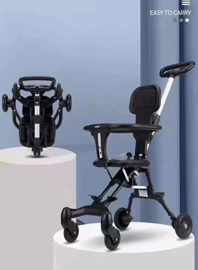 رالي عربة اطفال باربع عجلات قابلة للطي عربة اطفال مساعدة خفيفة الوزن وسهلة الطي بتصميم مرتفع مناسبة للاطفال في عمر 6 اشهر الى 5 سنوات - Image 3