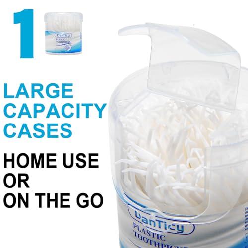 DanTicy Interdental Toothpicks, Disposable Plastic Curved Hook Toothpicks, Ultra Teeth Cleaning Tool for Daily Care of Removes Plaque and Debris Between Your Teeth 200PCS (Pack of 1) - Image 4