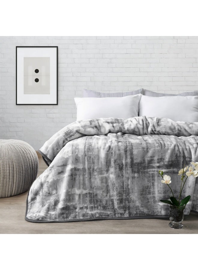 Morano Silverado Blanket 220 x 240 1 ply Microfiber blanket Printed design Lightweight and warm - Image 1