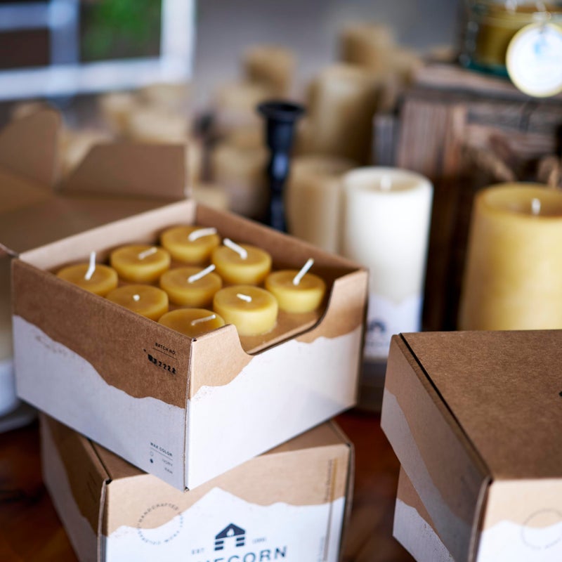 Bluecorn Beeswax Bluecorn 100% Pure Beeswax Votive Candles | Natural Beeswax Candles  Yellow Beeswax Votives  Bulk Candles 36-Pack | Long Burn (12+ Hours) | Soy  Paraffin  & Fragrance Free | Handmade in Colorado  - Image 2