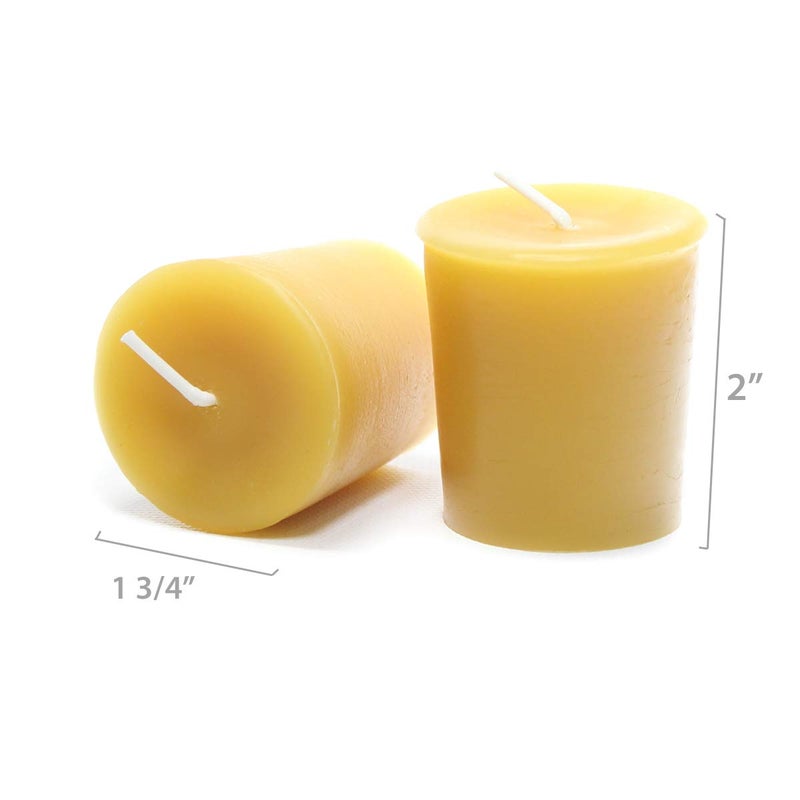 Bluecorn Beeswax Bluecorn 100% Pure Beeswax Votive Candles | Natural Beeswax Candles  Yellow Beeswax Votives  Bulk Candles 36-Pack | Long Burn (12+ Hours) | Soy  Paraffin  & Fragrance Free | Handmade in Colorado  - Image 5