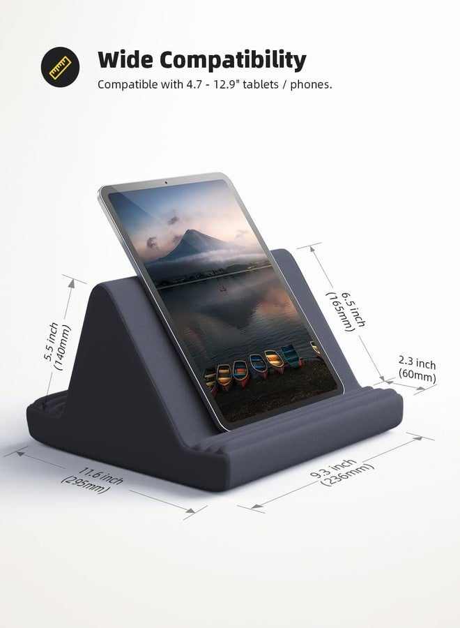 Lamicall Tablet Pillow Stand, Pillow Soft Pad for Lap - Tablet Holder Dock for Bed with 6 Viewing Angles, for iPad Pro 9.7, 10.5, 11, 12.9 Air Mini 4 3, Kindle, Galaxy Tab, E-Reader, Royal Blue - Image 5