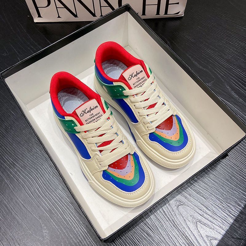 Women's Two-tone Low Top Sneakers 2025 Spring - Image 1
