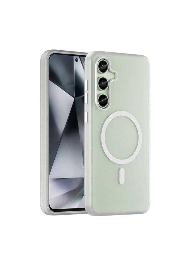 اس-توب جراب لهاتف Samsung Galaxy S24 FE 5G MagSafe Frosted شفاف من مادة TPU + PC جراب هاتف بتغطية كاملة - Image 1