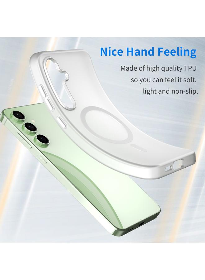 اس-توب جراب لهاتف Samsung Galaxy S24 FE 5G MagSafe Frosted شفاف من مادة TPU + PC جراب هاتف بتغطية كاملة - Image 3