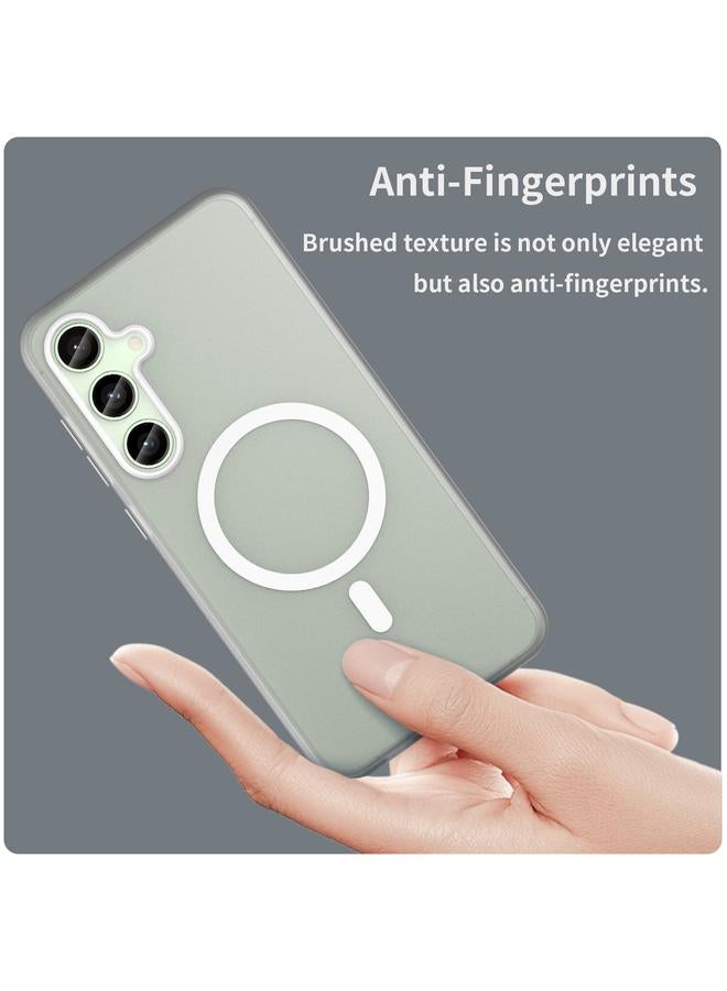 اس-توب جراب لهاتف Samsung Galaxy S24 FE 5G MagSafe Frosted شفاف من مادة TPU + PC جراب هاتف بتغطية كاملة - Image 4