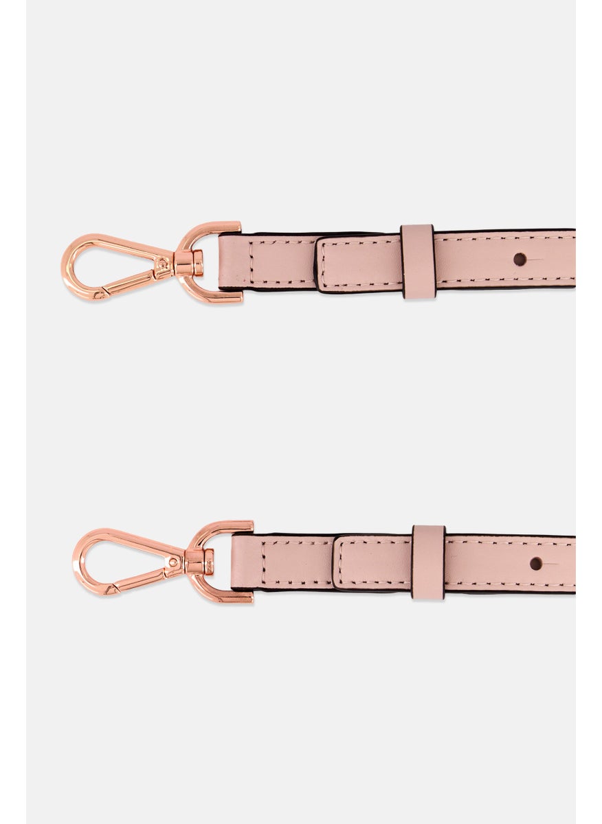 Michael Kors Scalloped Leather Shoulder Strap, Pink  - Image 2