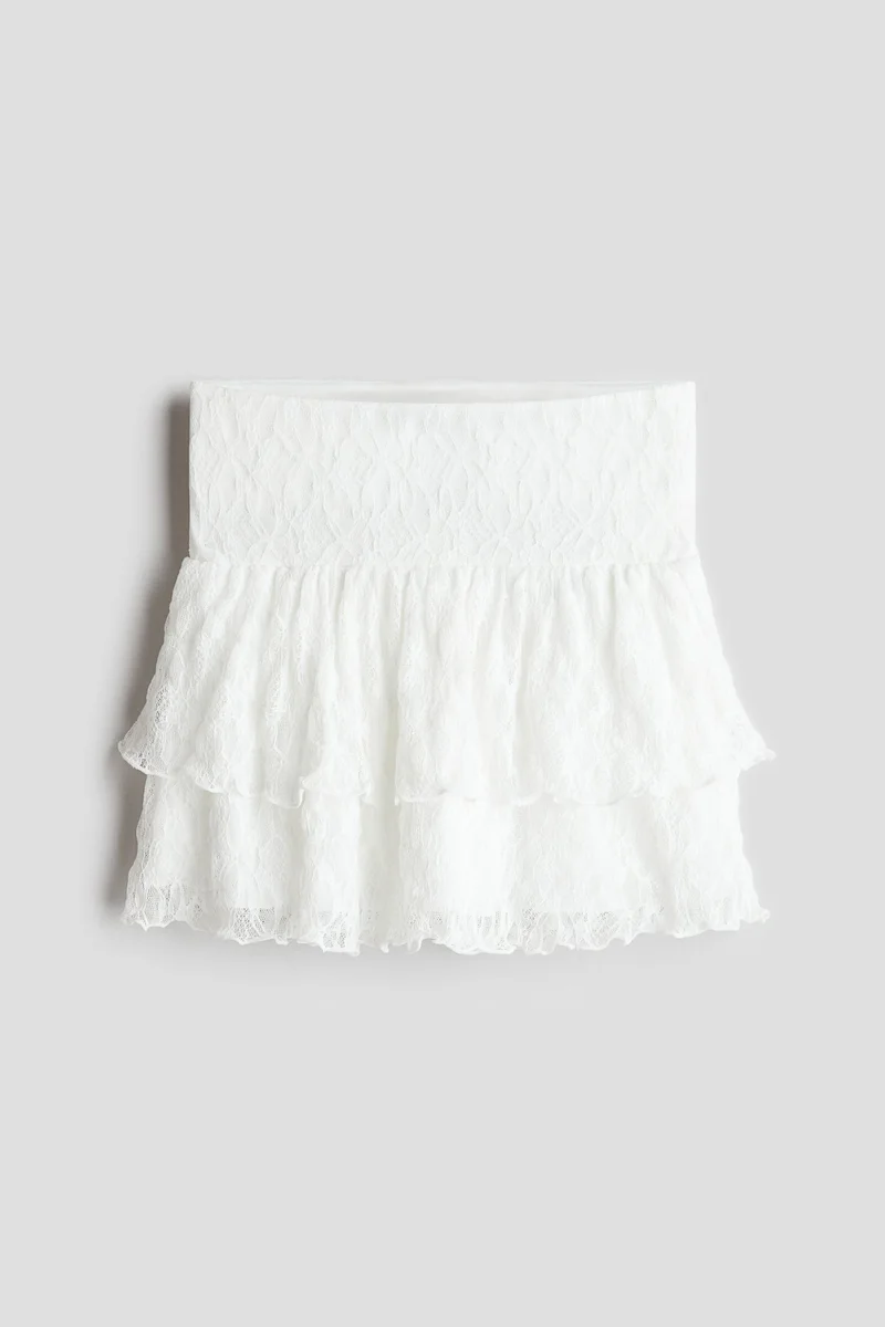 H&M Tiered Lace Skirt