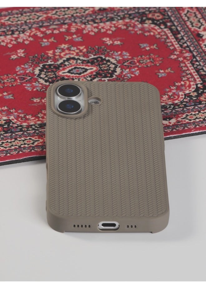 ShebSheb Soft TPU 3D Braided Fabric Phone Case for iPhone 16 Plus  - Image 5