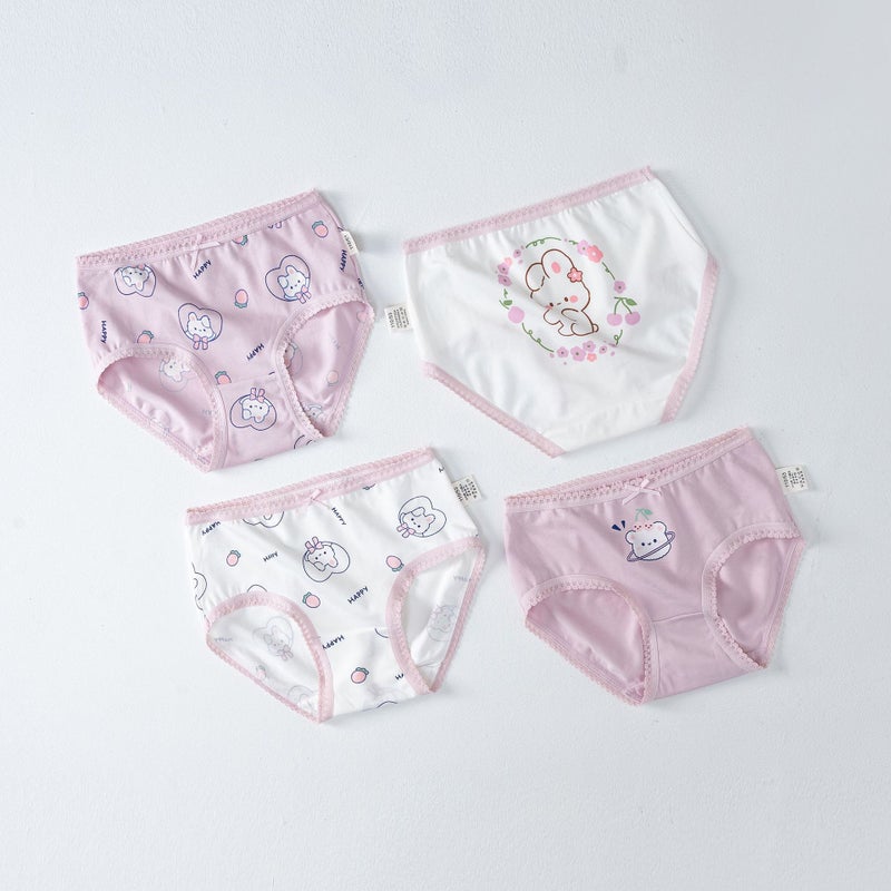 Girls Cotton Antibacterial Panties Summer Lace H792/MengMeng Rabbit SJ259 