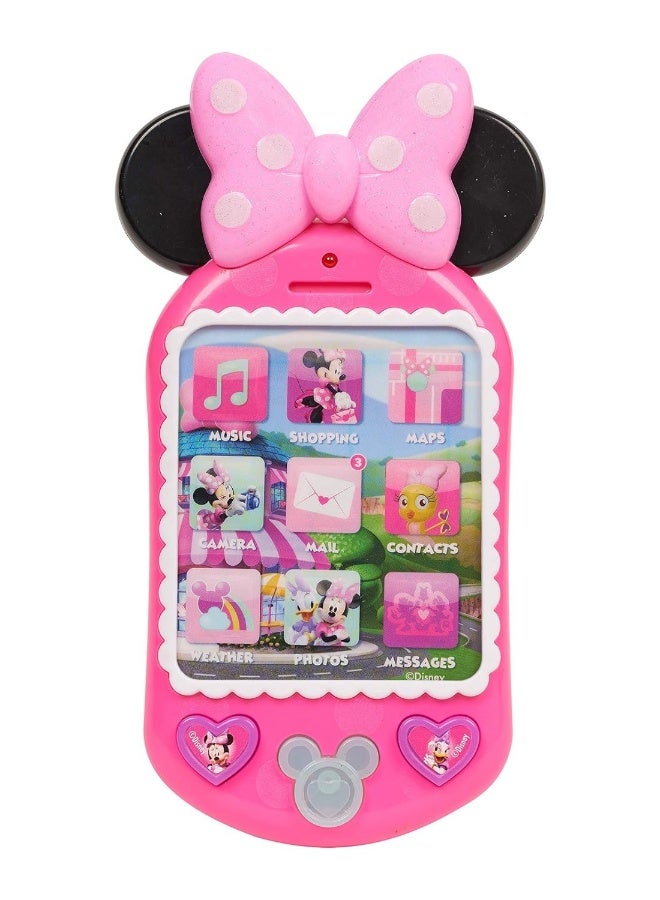 Minnie Cell Phone With Lights And Realistic Sounds For Kids Features Minnie Mouse Phrases  - Image 1