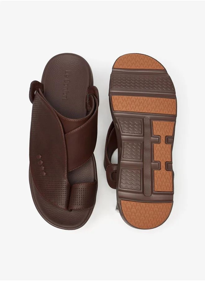 Le Confort Mens Textured SlipOn Arabic Sandals with Toe Loop  Ramadan Collection