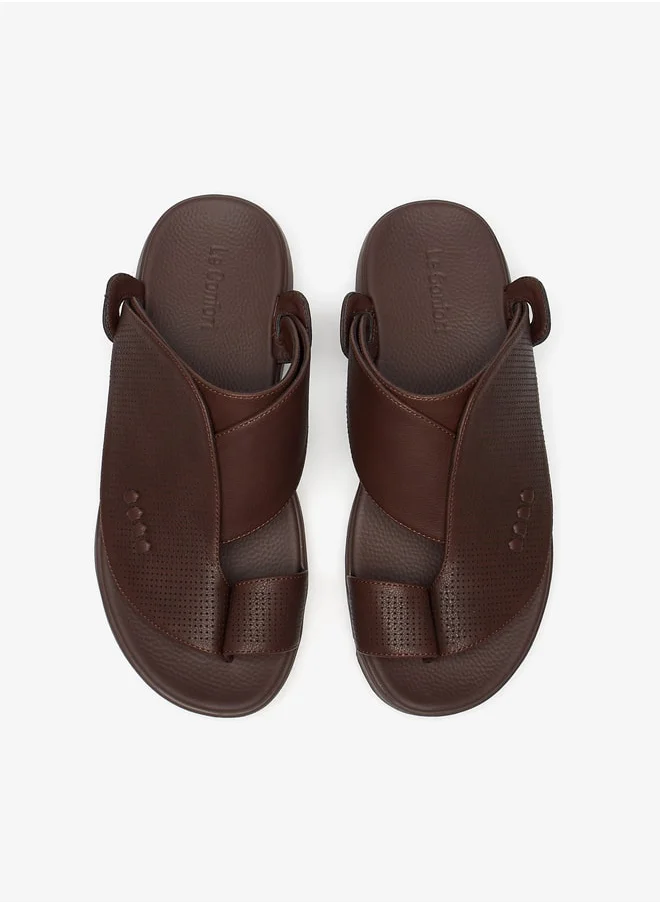Le Confort Mens Textured SlipOn Arabic Sandals with Toe Loop  Ramadan Collection
