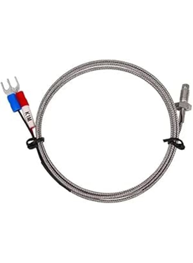 Generic K-Type Thermocouple Temperature Sensor (0-400°C, 1M Cable, Silver)