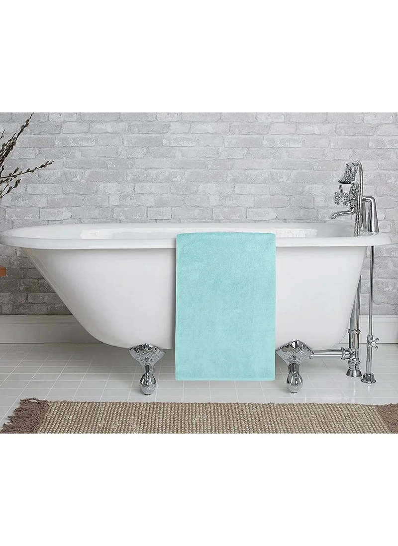 1Chase Oversized Bath Sheets, Soft Absorbent Large Towels Set Of 2  600GSM 76.2x152.4 CM Light Blue