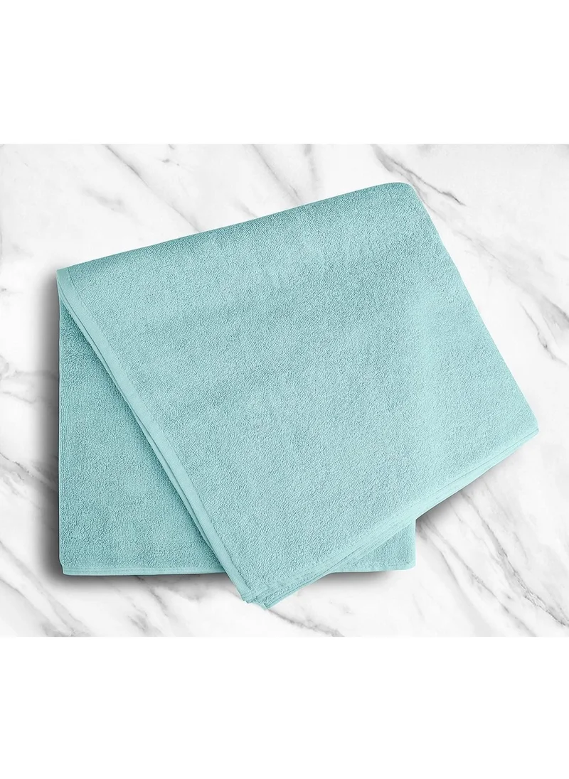 1Chase Oversized Bath Sheets, Soft Absorbent Large Towels Set Of 2  600GSM 76.2x152.4 CM Light Blue