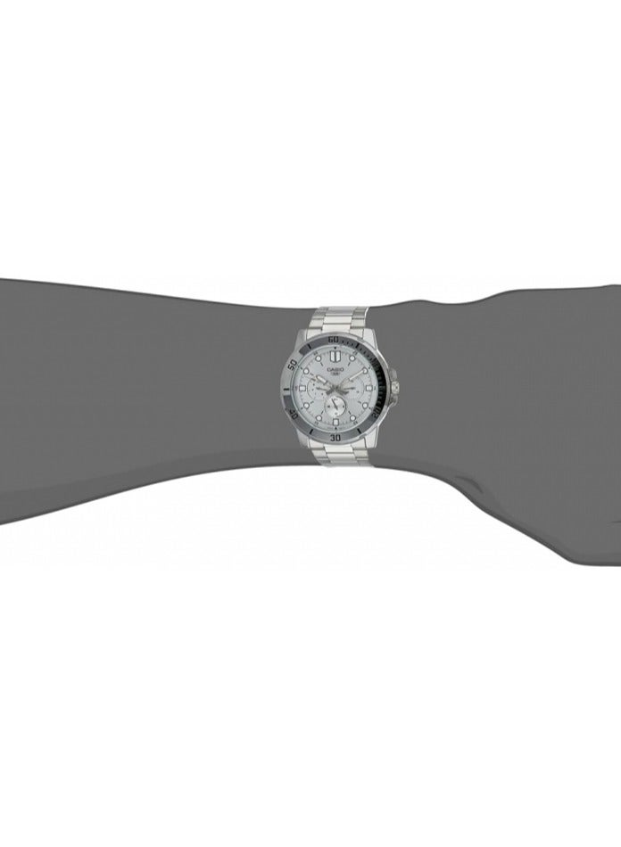 CASIO Casio MTP-VD300D-7EUDF Men's, Silver Dial, Silver Band - Image 5
