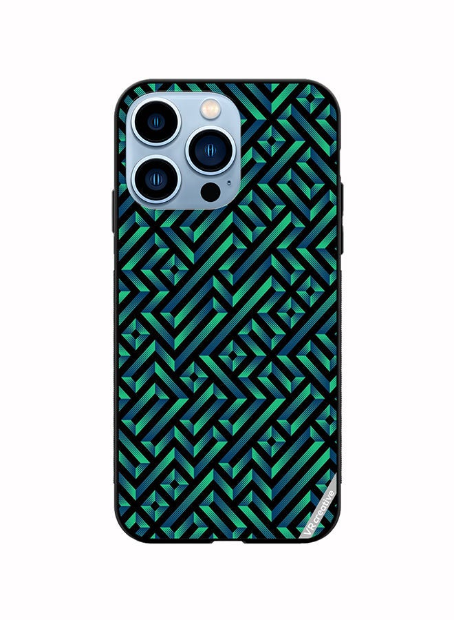 VR CREATIVE Protective Case Cover For Apple iPhone 13 Pro Max Geometric Pattern Design Multicolour - Image 1
