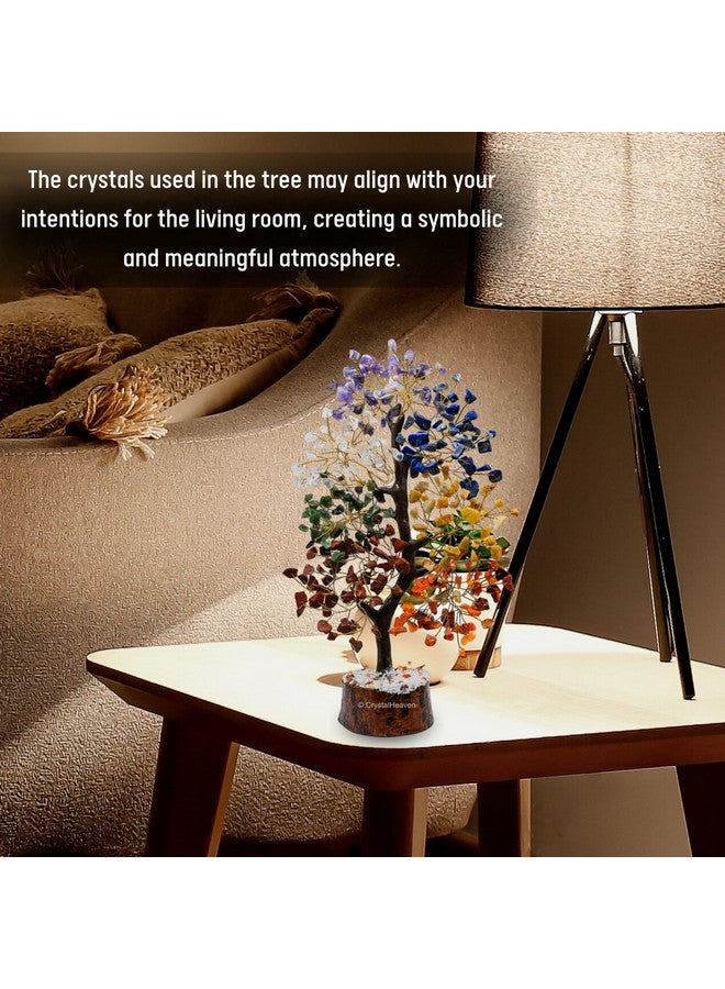 Crystal Heaven 7 Seven Chakra Crystal Tree for Good Luck - Healing Crystals Money Tree for Wealth, Positive Energy at Home Office - Decorative Spiritual Gifts for Vastu, House Warming (Chakra)  - Image 5