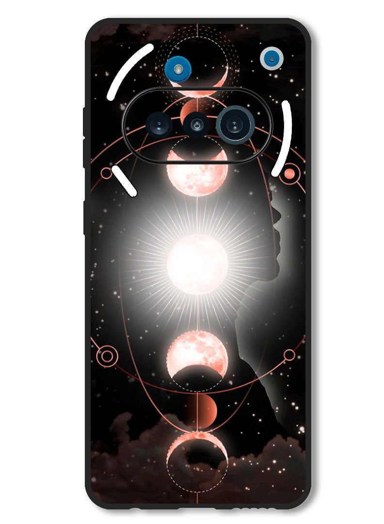 Theodor Case Compatible with Nothing Phone 3a Protection Shockproof Bumper Cover Galaxy - Image 1