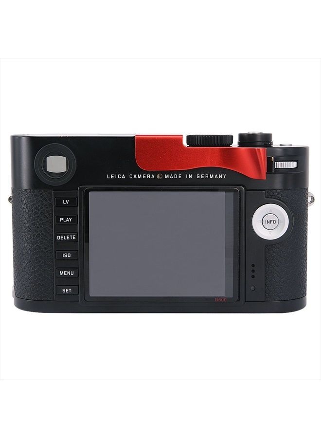 Haoge THB-M24R Metal Hot Shoe Thumb Up Rest Hand Grip for Leica M Typ240 M240, M-P Typ 240 M240P, M Typ262 M262, M-D Typ 262 Camera Red - Image 2