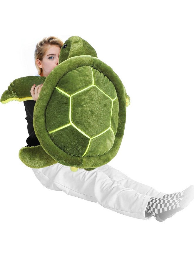 Civaner Soft Plush Sea Turtle Stuffed Animals Plush Pillow Toys Giant Stuffed Turtle Tortoise Plush Toys Doll Birthday Graduation Nurse'S Teacher'S Day'S Gifts For Girls Boys Girlfriend(30 Inches) - Image 1