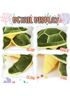 Civaner Soft Plush Sea Turtle Stuffed Animals Plush Pillow Toys Giant Stuffed Turtle Tortoise Plush Toys Doll Birthday Graduation Nurse'S Teacher'S Day'S Gifts For Girls Boys Girlfriend(30 Inches)  - Image 4