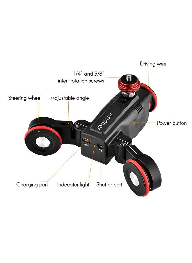 أندوير Andoer L5i Pro 3 عجلات فيديو تلقائي دوللي  - Image 3