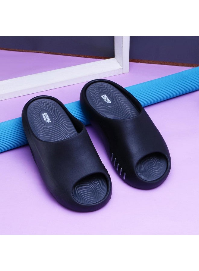 DOCTOR EXTRA SOFT Men's Classic Ultra Soft Sliders/Slippers With Cushion Footbed | Comfortable & Light Weight | Stylish & Anti-Skid | Waterproof & Everyday Flip Flops For Gents/Boys D-507,10Uk,Multi - Image 3