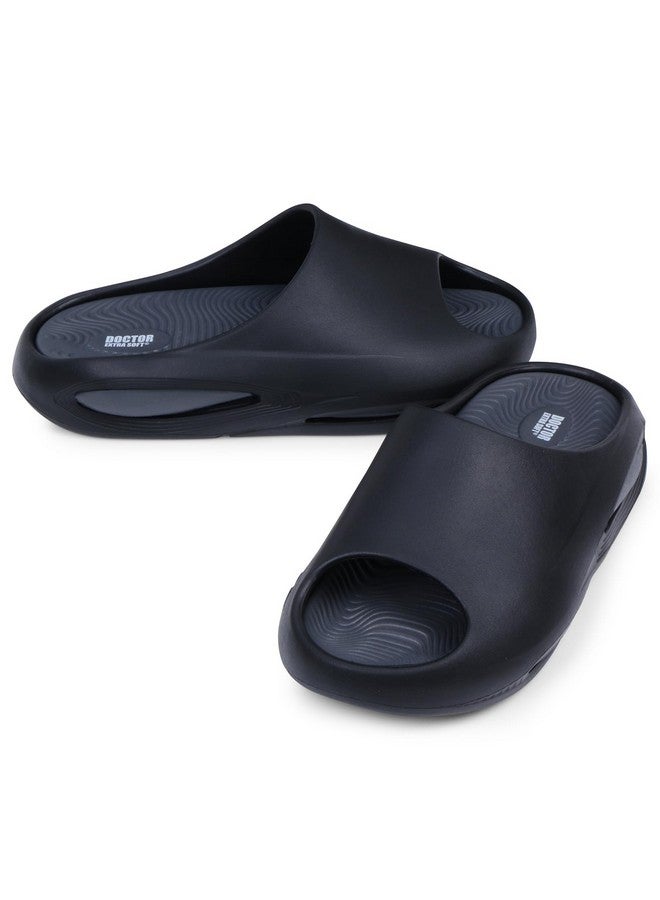 DOCTOR EXTRA SOFT Men's Classic Ultra Soft Sliders/Slippers With Cushion Footbed | Comfortable & Light Weight | Stylish & Anti-Skid | Waterproof & Everyday Flip Flops For Gents/Boys D-507,10Uk,Multi - Image 5