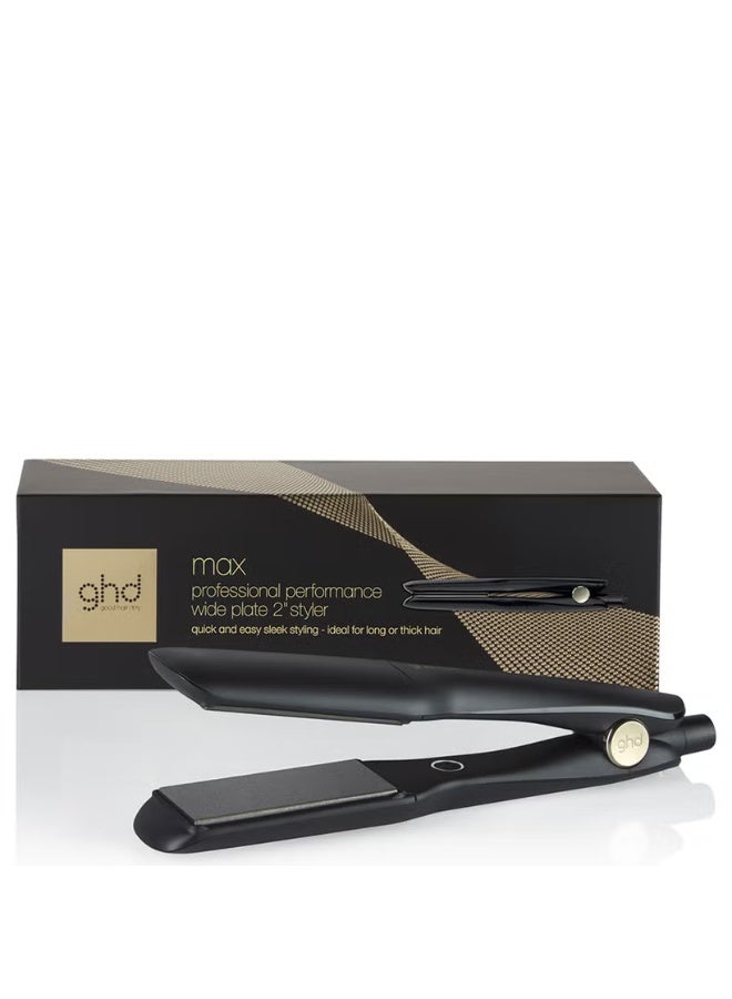 ghd Max Wide Plate Hair Straightener - Black - Image 2