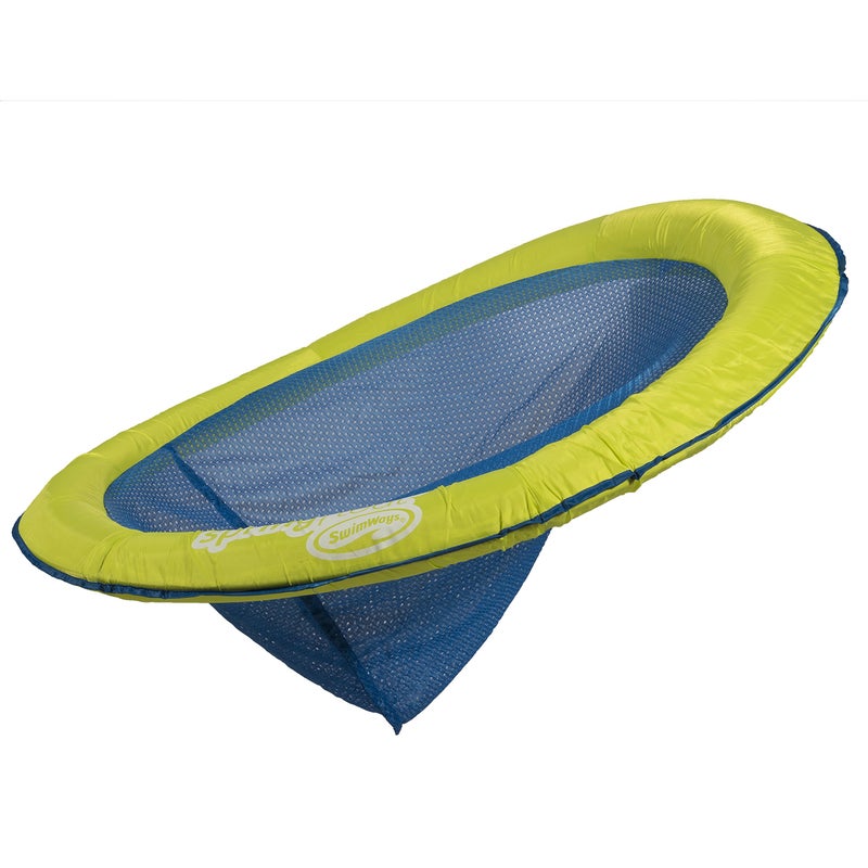 SwimWays Spring Float Papasan - Mesh Float for Pool or Lake - Light Blue/Lime - Image 5