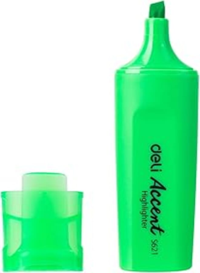 Deli writing instrument highlighter s621 green