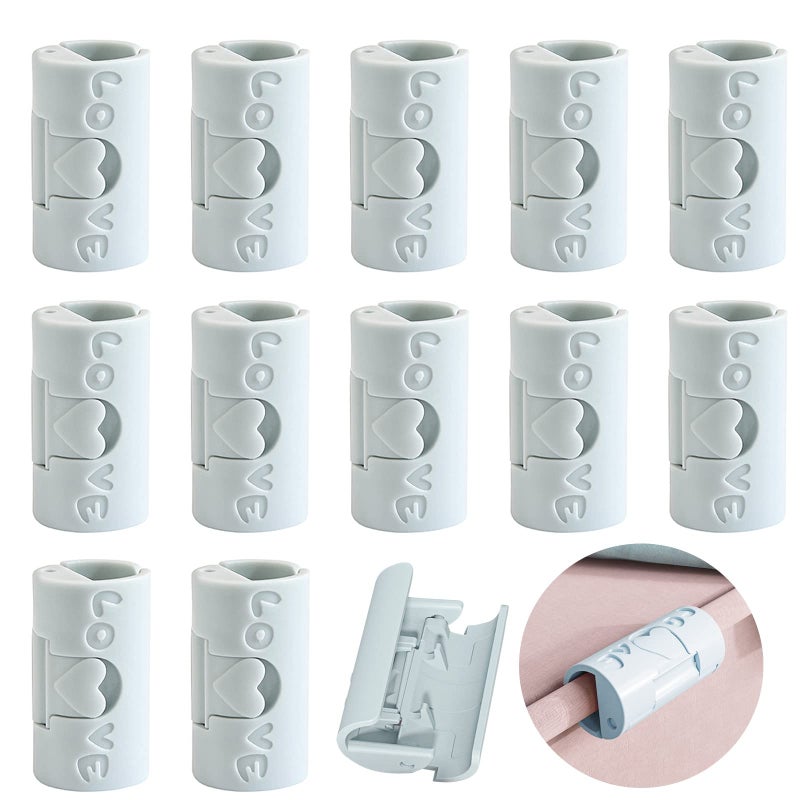 DonLeeving 20 PCS Bed Sheet Grippers Duvet Cover Clips Sheet Clips for Bedding Sheet Holder That Hold Slip and Fall Out Keep