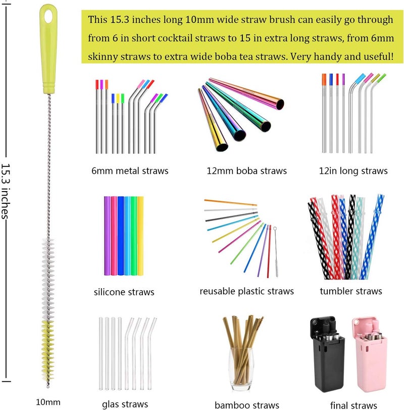 ALINK Bottle Cleaning Brush Set - Light Green - Image 4