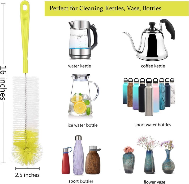 ALINK Bottle Cleaning Brush Set - Light Green - Image 2
