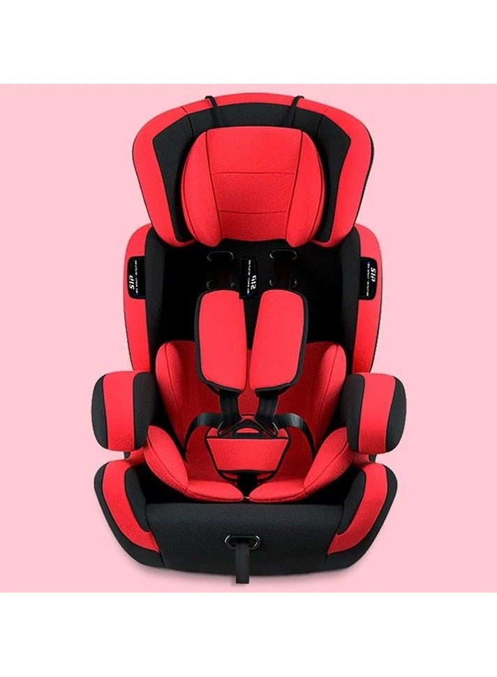 دينكس مقعد وكرسي سيارة محمول للأطفال مبطن بمادة ناعمة بحزام بخمس نقاط تثبيت بتصميم مريح مع حامل وقابل للغسل - Image 2