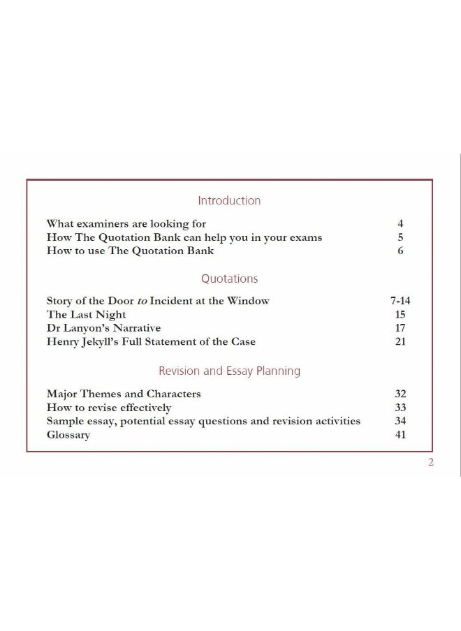 null - The Quotation Bank: Dr Jekyll and Mr Hyde GCSE Revision and Study Guide for English Literature 9-1 - Image 1
