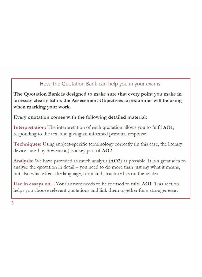 null - The Quotation Bank: Dr Jekyll and Mr Hyde GCSE Revision and Study Guide for English Literature 9-1 - Image 1
