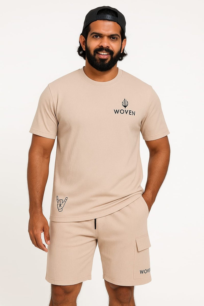 Woven Men's Summer Co-ord Casual Wear Set – Shirt & Shorts, All Sizes Available - Image 1