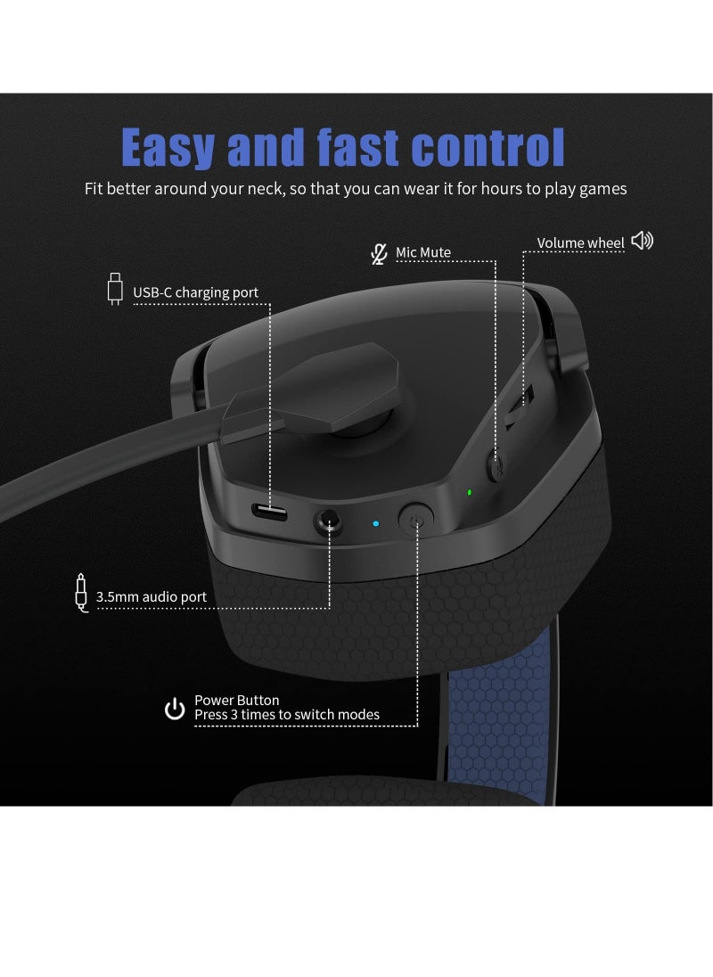 NUBWO - G06 Wireless Gaming Headset with Microphone Bluetooth Headsets - Image 1