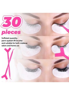 Patelai 100 Pieces Y Shape Eyelash Lift Tool Eyelash Brush Lash Lift Perm Lash Lift Tool Y Shape Eyelash Brush for Eyelash Extension Supplies Makeup Tool  - Image 2