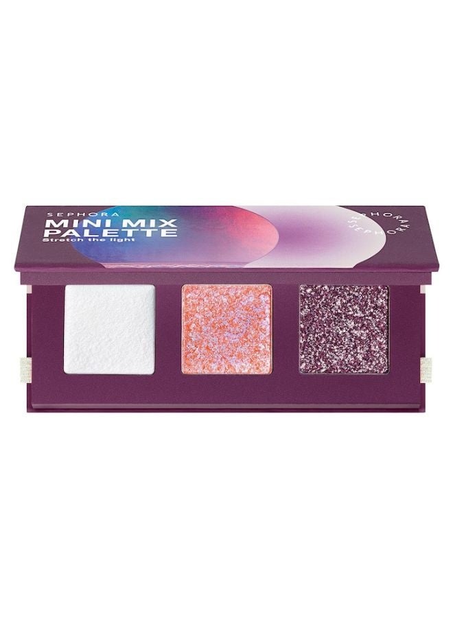 SEPHORA COLLECTION Stretch The Light Mini Mix Palette – Mini Eyeshadow Palette,  Purple Moon Light - Iridescent Lavender Glow, Luminous Eye Makeup, Compact Travel-Friendly Palette - Image 1