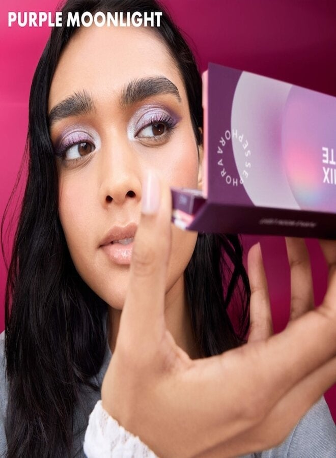 SEPHORA COLLECTION Stretch The Light Mini Mix Palette – Mini Eyeshadow Palette,  Purple Moon Light - Iridescent Lavender Glow, Luminous Eye Makeup, Compact Travel-Friendly Palette - Image 4